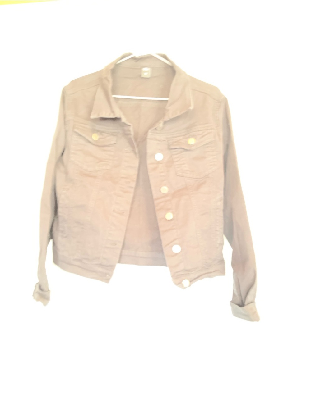 Tribal Women's Tan Denim Jacket with Button Front
